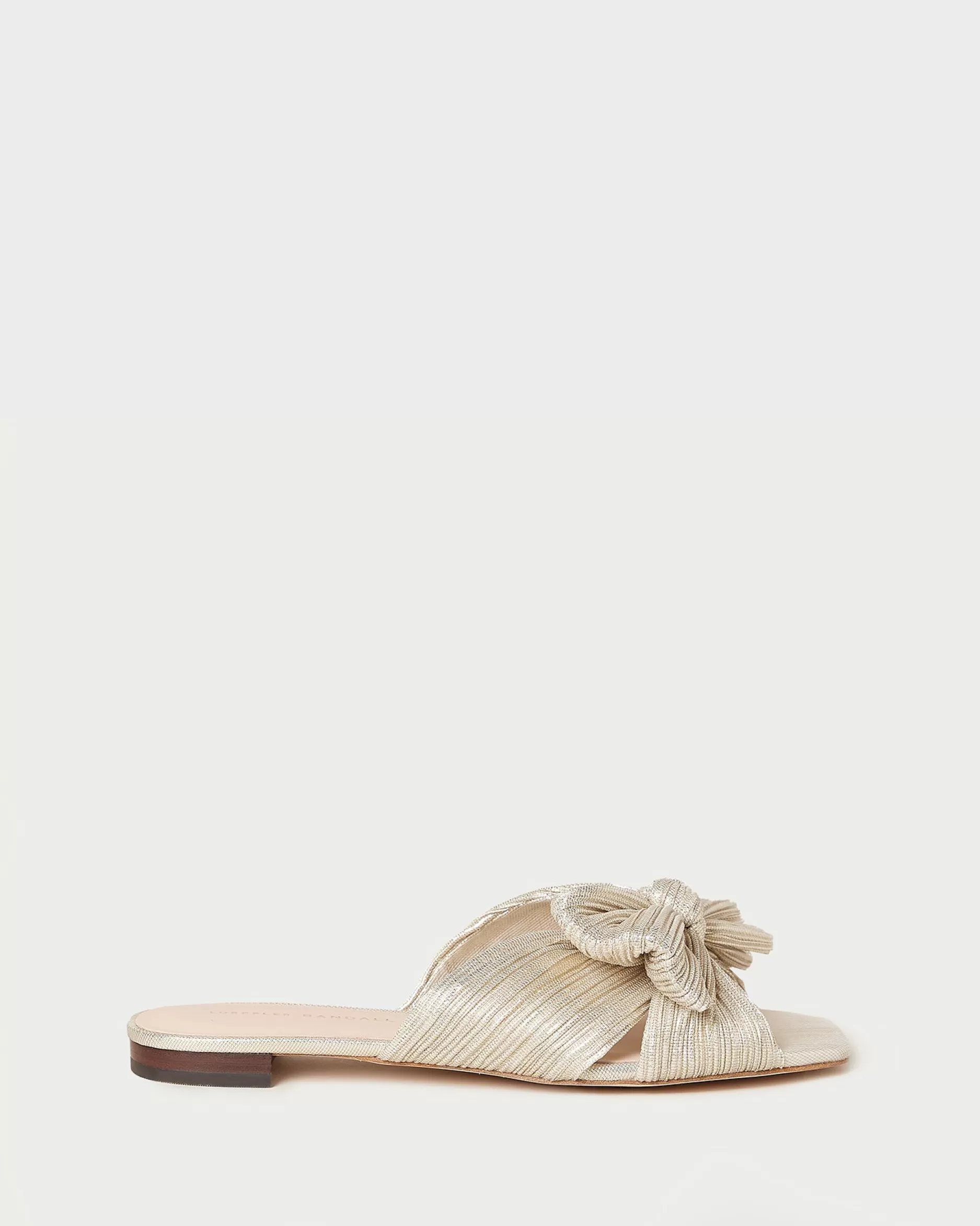 daphne_gold_pleated_bow_slide_9.webp Loeffler Randall Daphne Pleated Bow Slide