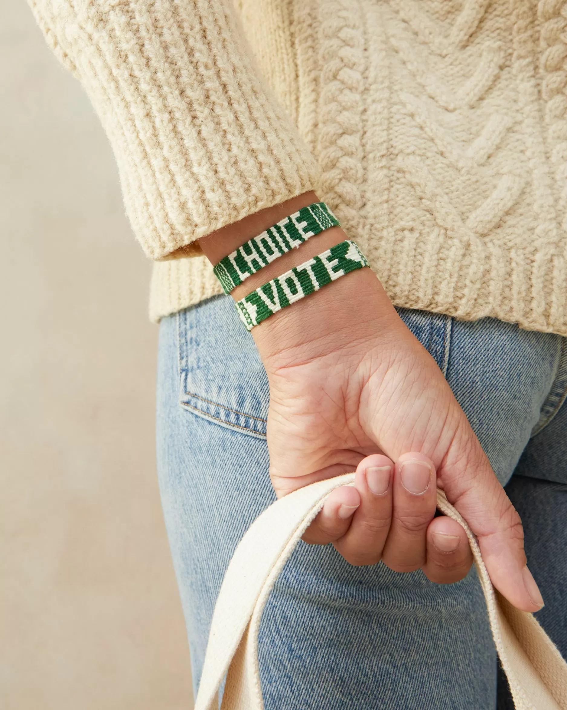 deep_green_votechoice_bracelets_2.webp Loeffler Randall Vote/Choice Bracelets