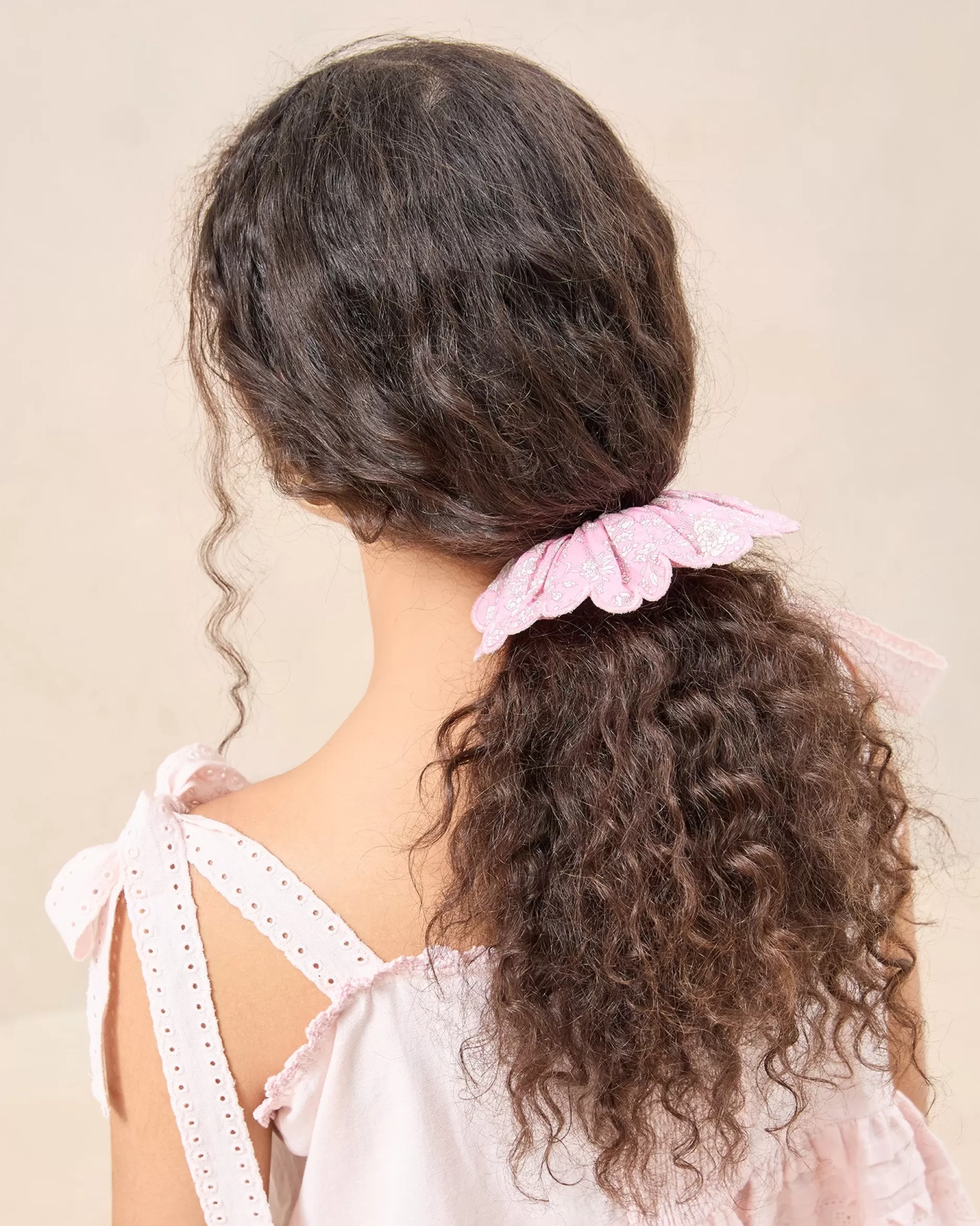 frankie_red_floral_scallop_scrunchie_5.webp Loeffler Randall Frankie Red Floral Scallop Scrunchie