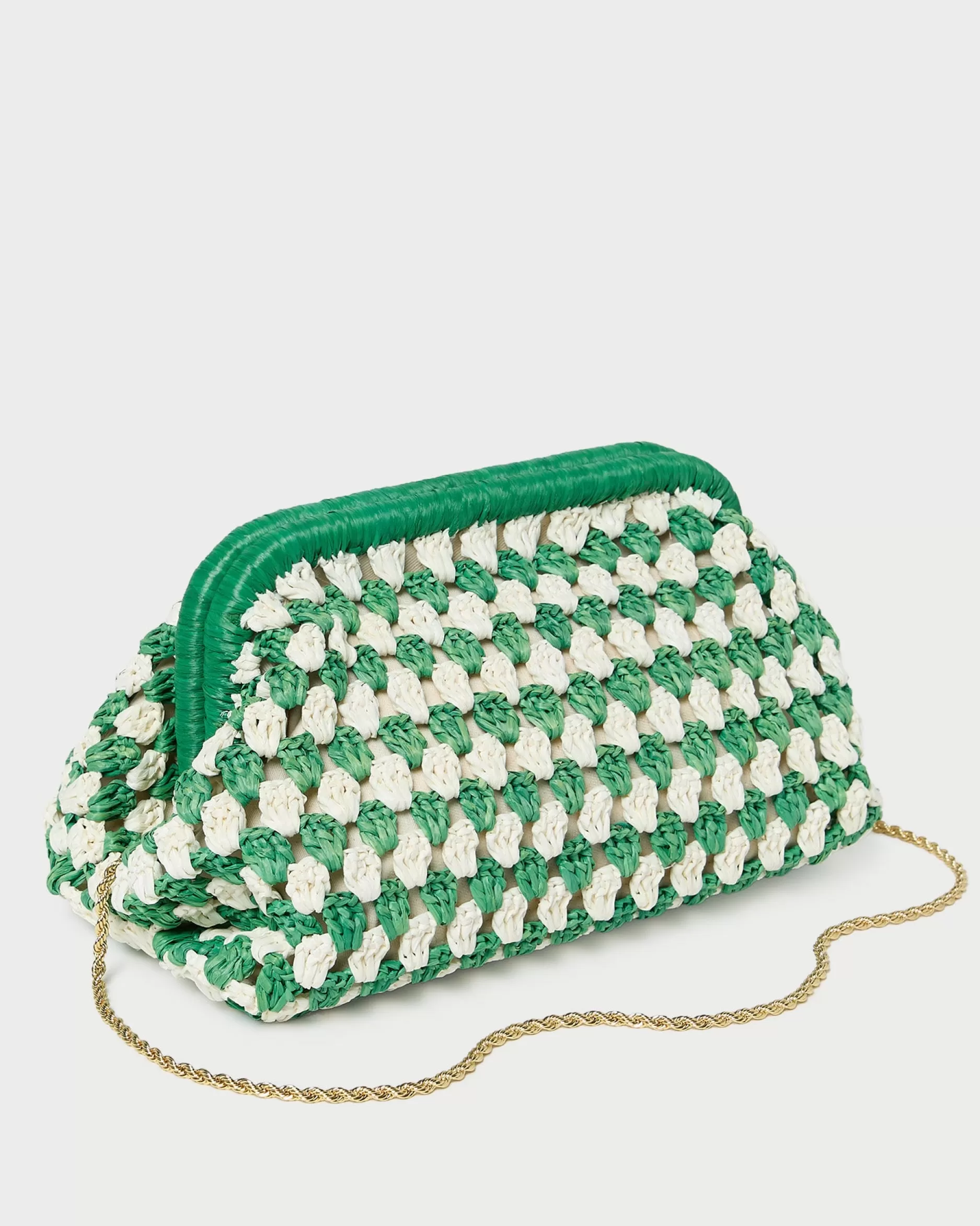 glenda_greencream_crochet_clutch_2.webp Loeffler Randall Glenda Crochet Clutch