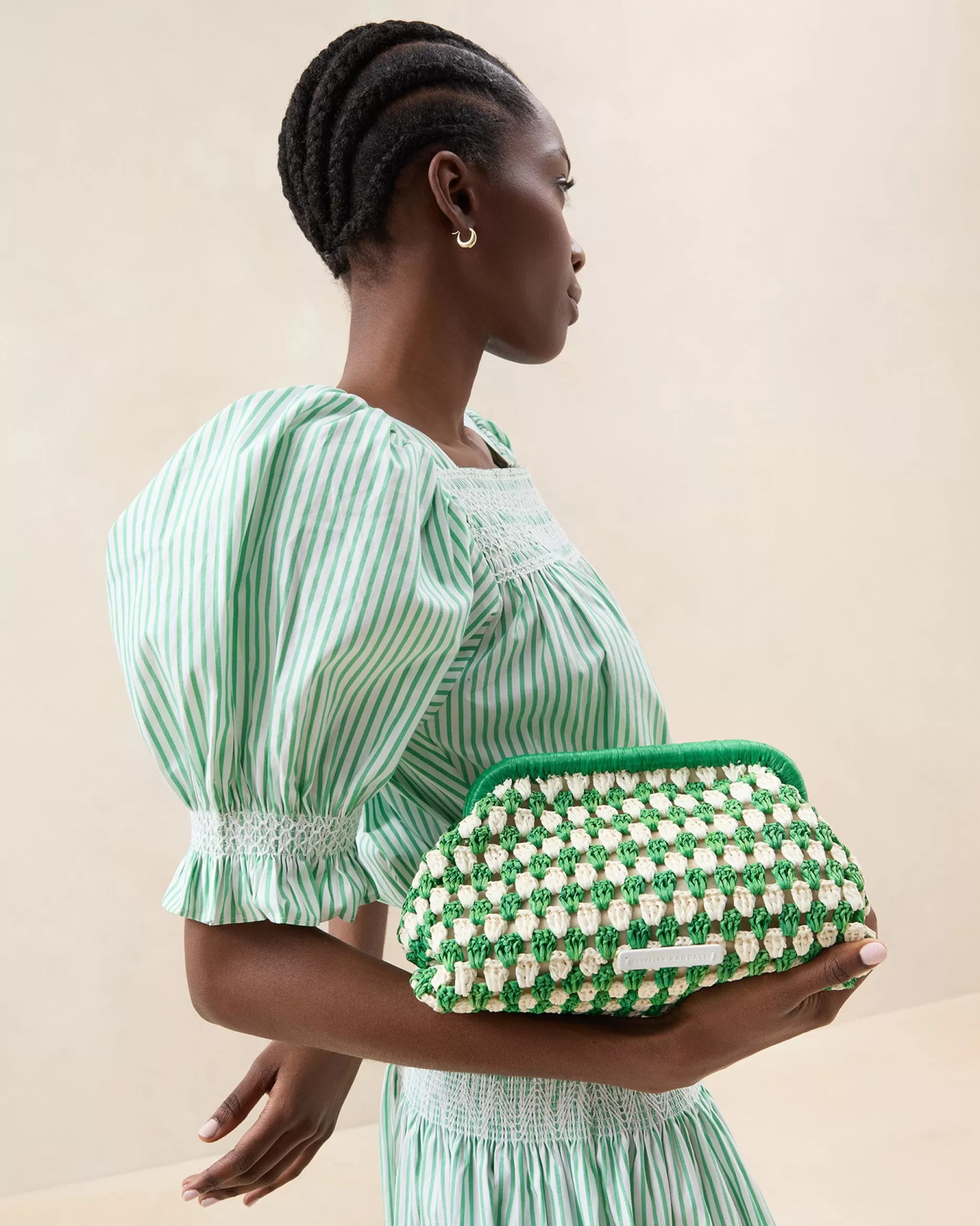glenda_greencream_crochet_clutch_4.webp Loeffler Randall Glenda Crochet Clutch