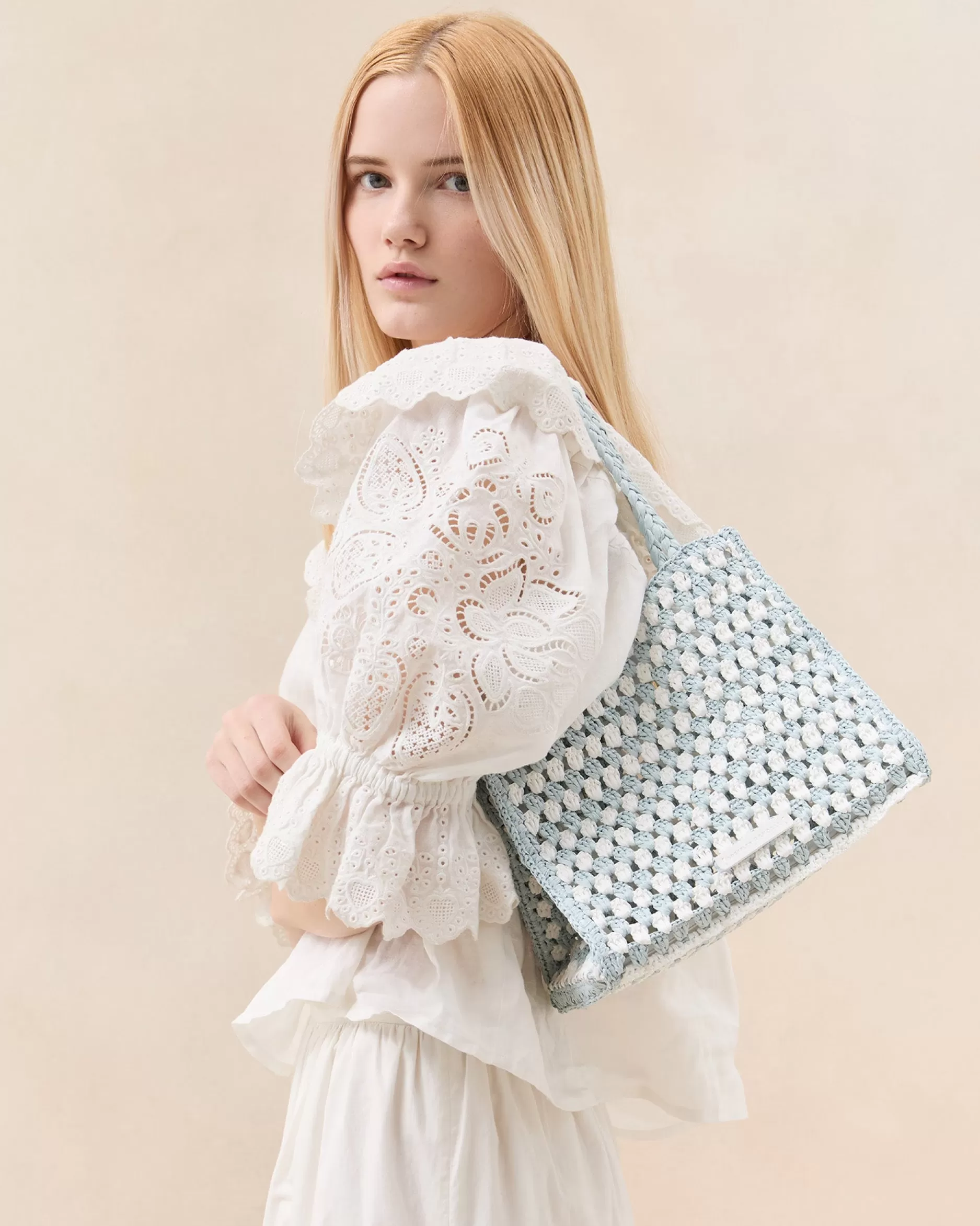 missy_bluecream_crochet_tote_4.webp Loeffler Randall Missy Blue/Cream Crochet Tote