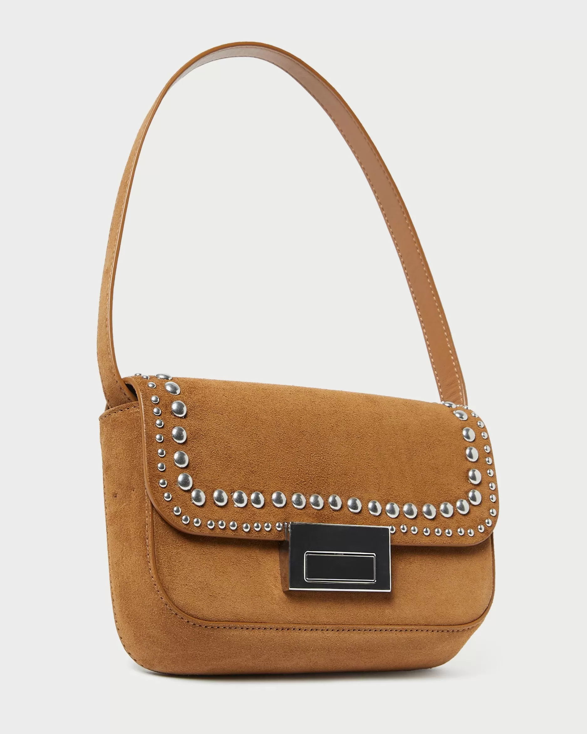 stefania_cacao_studded_baguette_bag_3.webp Loeffler Randall Stefania Cacao Studded Baguette Bag